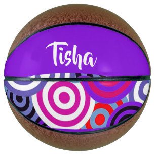 Colourful circles pattern basketball