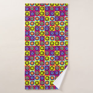 Colourful Circles Pattern Bath Towel