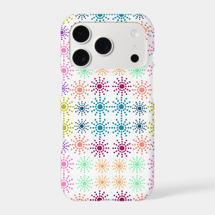 Colourful Circles Pattern Beach Towel