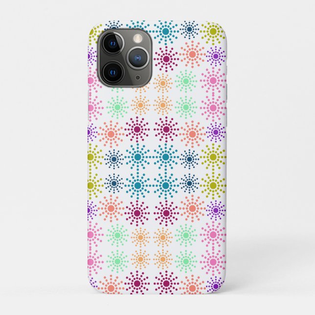 Colourful Circles Pattern Beach Towel Case-Mate iPhone Case (Back)