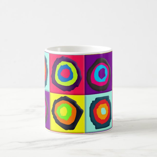 Colourful Circles Pattern Coffee Mug (Center)