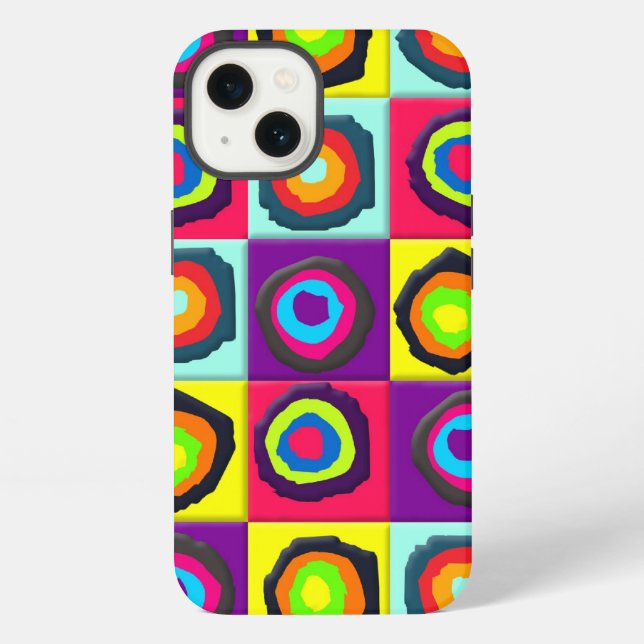 Colourful Circles Pattern iPhone Case (Back)