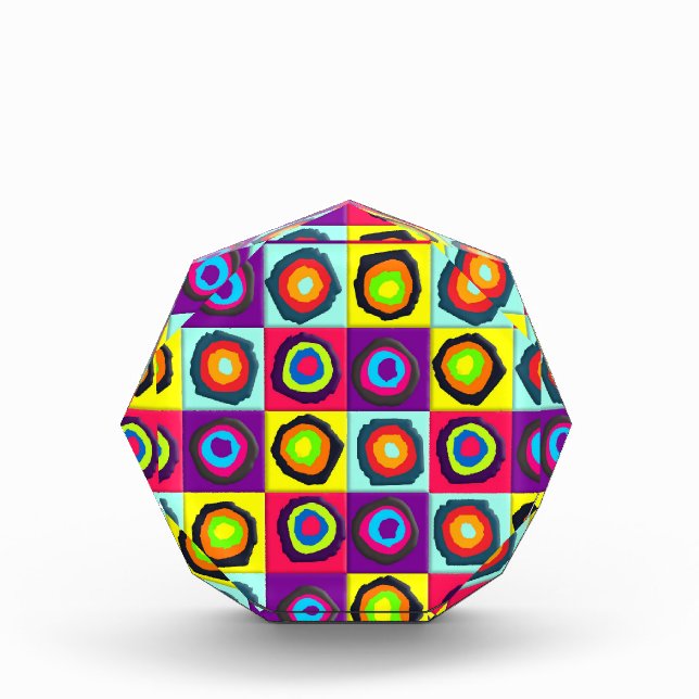 Colourful Circles Pattern Photo Block (Front)