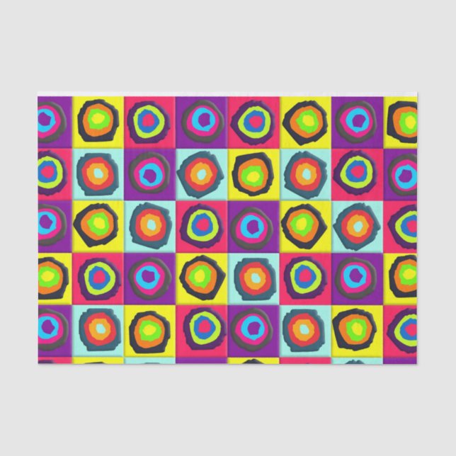 Colourful Circles Pattern Tissue Paper (Front)