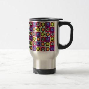 Colourful Circles Pattern Travel Mug