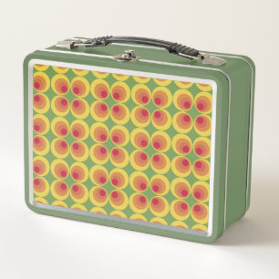 Colourful Circles Patterns Metal Lunch Box
