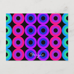 Colourful Circles Postcard