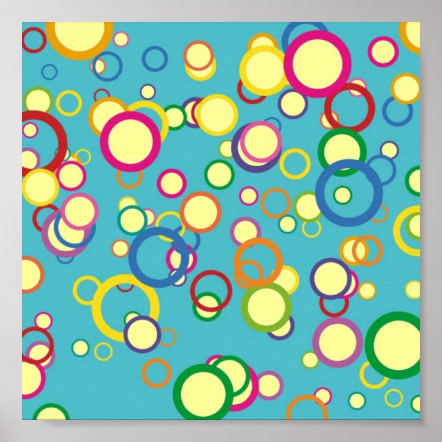 Colourful Circles Poster (Front)