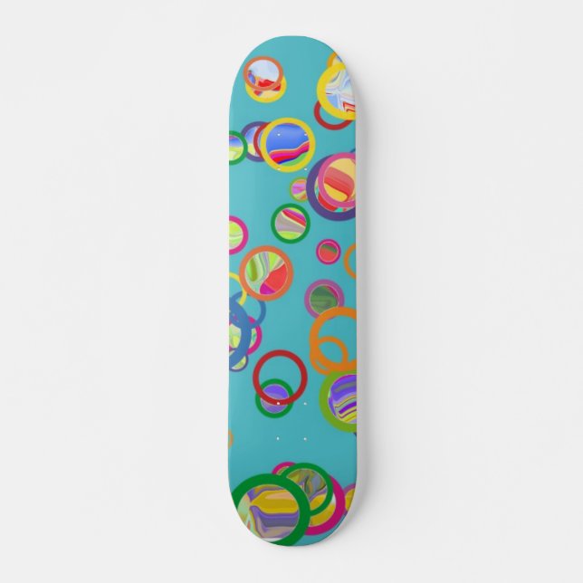 Colourful Circles Skateboard (Front)