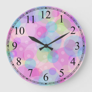 Colourful Circles Wall Clock
