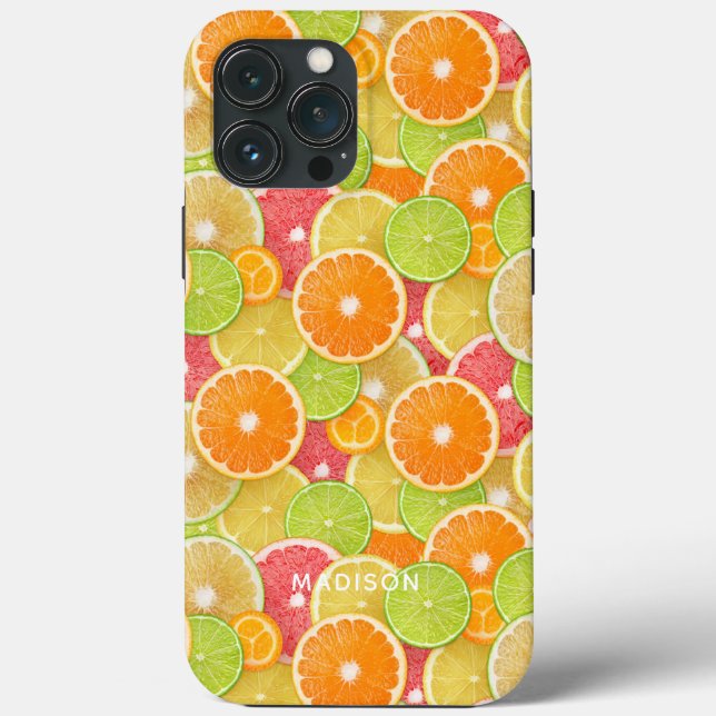 Colourful Citrus custom name phone cases (Back)