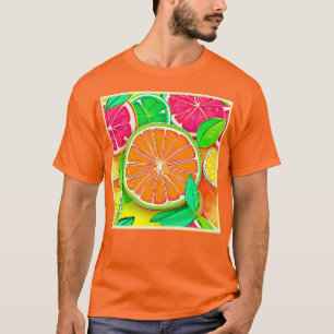 Colourful Citrus Pop Art T-Shirt