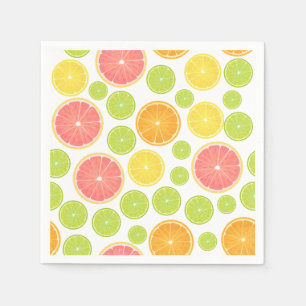 Colourful Citrus Slices Paper Napkin