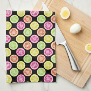 Colourful Citrus Slices Tea Towel