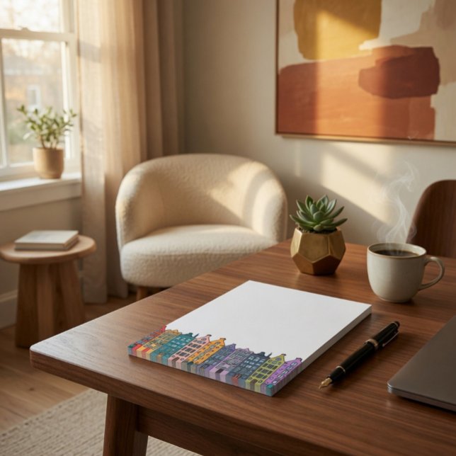 Colourful City Row Houses Post-it® Notes  (Creator Uploaded)