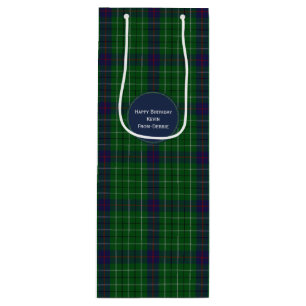 Colourful Clan Duncan Plaid Custom Wine Gift Bag