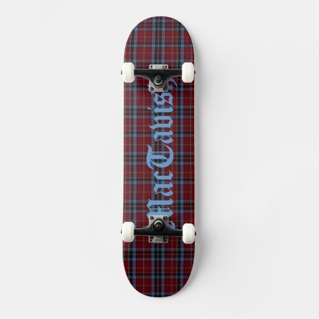 Colourful Clan MacTavish Custom Skateboard (Front)