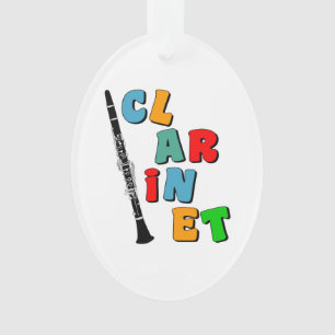 Colourful Clarinet Ornament