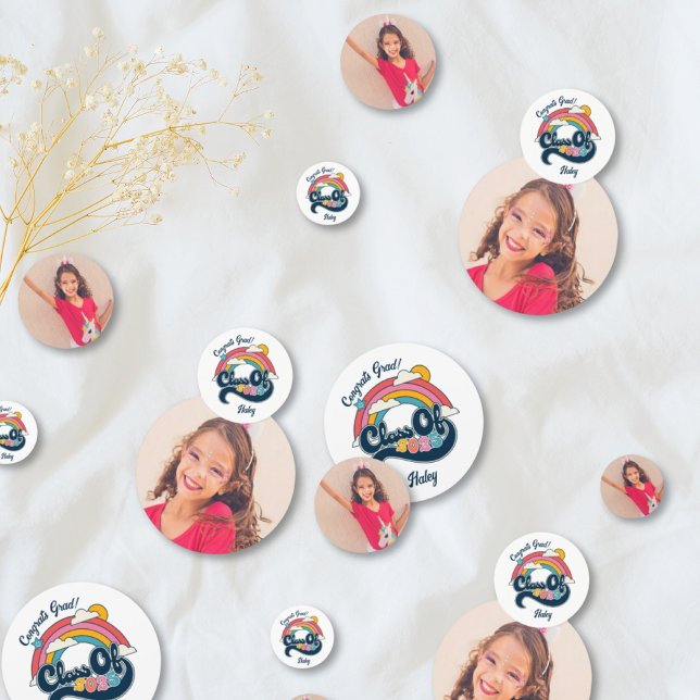 Colourful Class of 2025 Graduation Photo Confetti (Colorful Class of 2025 Graduation Photo Confetti
)