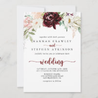 Colourful Classic Floral Front & Back Wedding