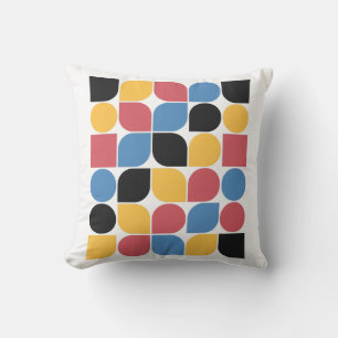 Colourful Classic Geometric Bauhaus Pillow