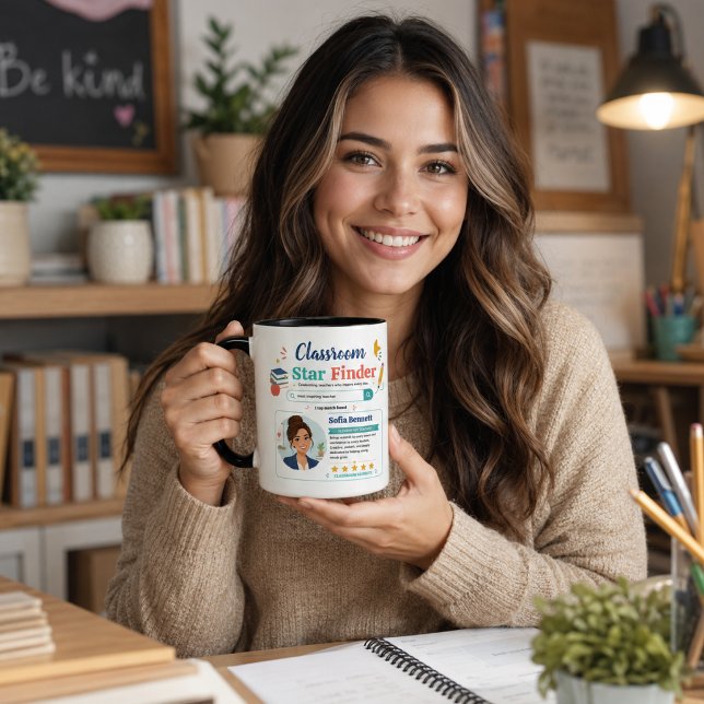 Colourful Classroom Star Finder Teacher Design Mug (Colorful Classroom Star Finder Teacher Design Mug
)