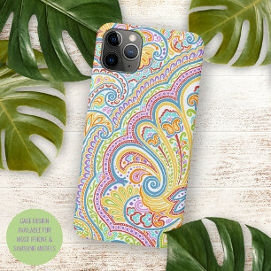 Colourful Classy Ornate Paisley Floral Art Motif