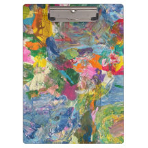 Colourful Clipboard Abstract Aesthetic Clip Board