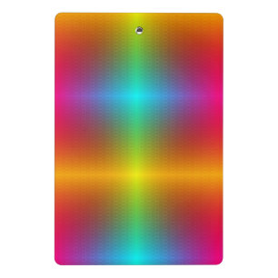 Colourful clipboard featuring a vibrant gradient