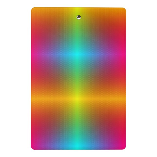 Colourful clipboard featuring a vibrant gradient (Back)