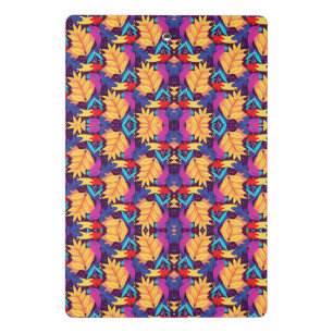 Colourful clipboard featuring a vibrant kaleidosco