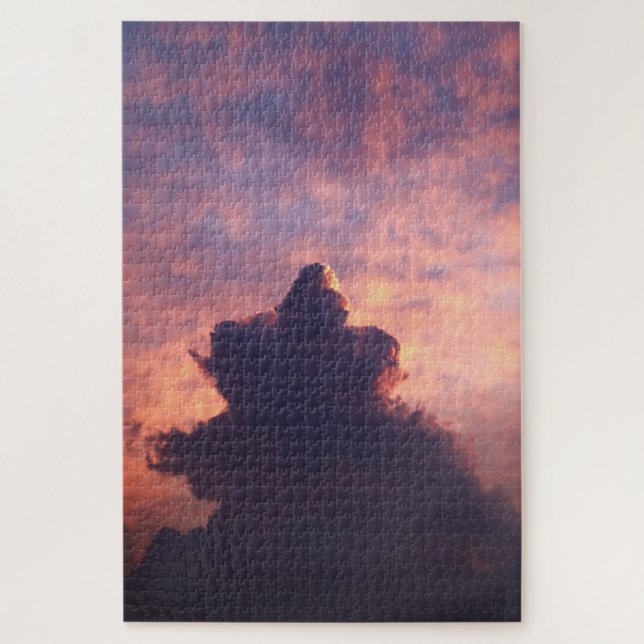 Colourful Clouds in the Sky During Sunset Jigsaw Puzzle (Vertical)