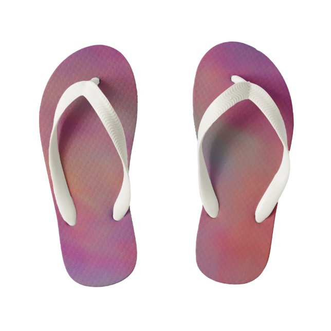 Colourful clouds kid's jandals (Footbed)