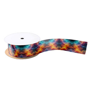 Colourful Clouds Satin Ribbon
