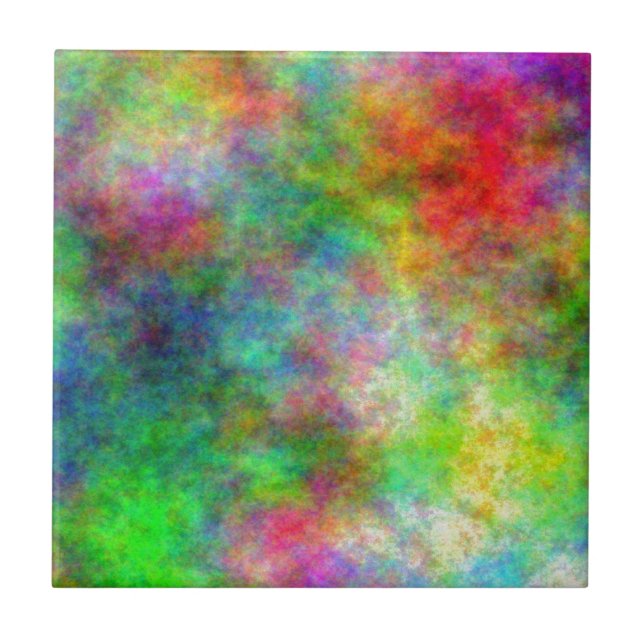 Colourful Clouds Tile (Front)