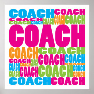 Colourful Coach Poster