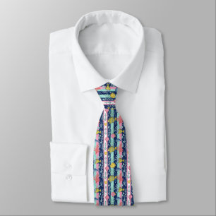 Colourful Coastal Sea Life Pattern (2) Tie