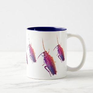 Colourful Cockroach Two-Tone Coffee Mug