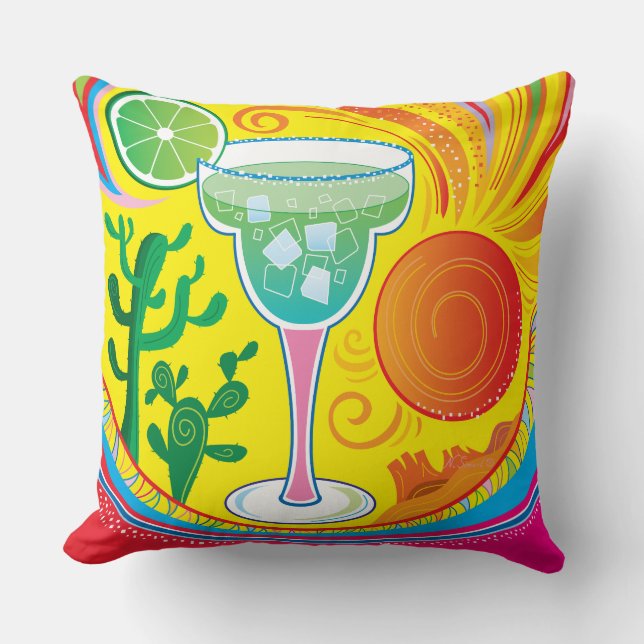 Colourful Cocktail Cushion (Front)