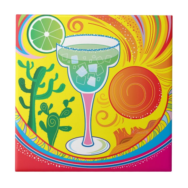 Colourful Cocktail Tile (Front)