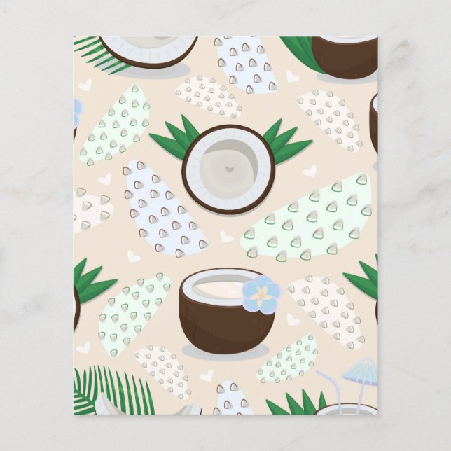 Colourful coconut pattern (Front)