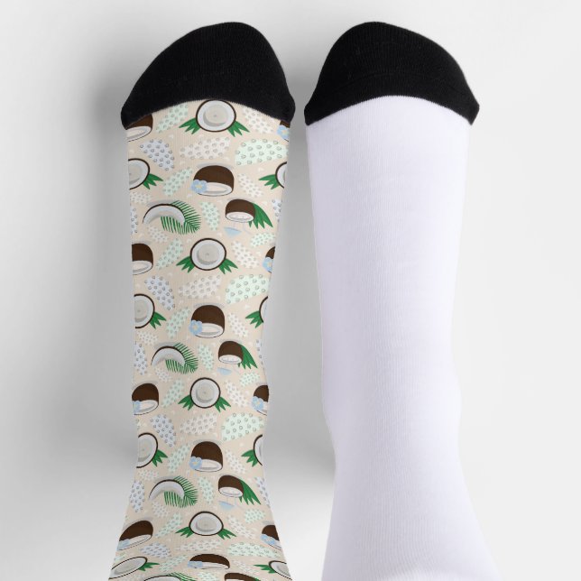 Colourful coconut pattern socks (Top)