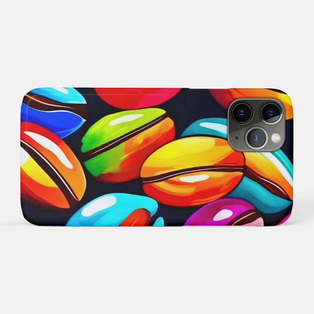 Colourful Coffee Bean Abstract Art Case-Mate iPhone Case (Back (Horizontal))