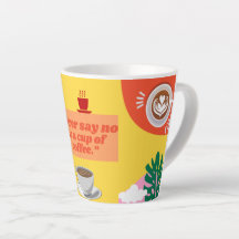 COLOURFUL COFFEE LOVER LATTE MUG| CUTE COFFEE GIFT