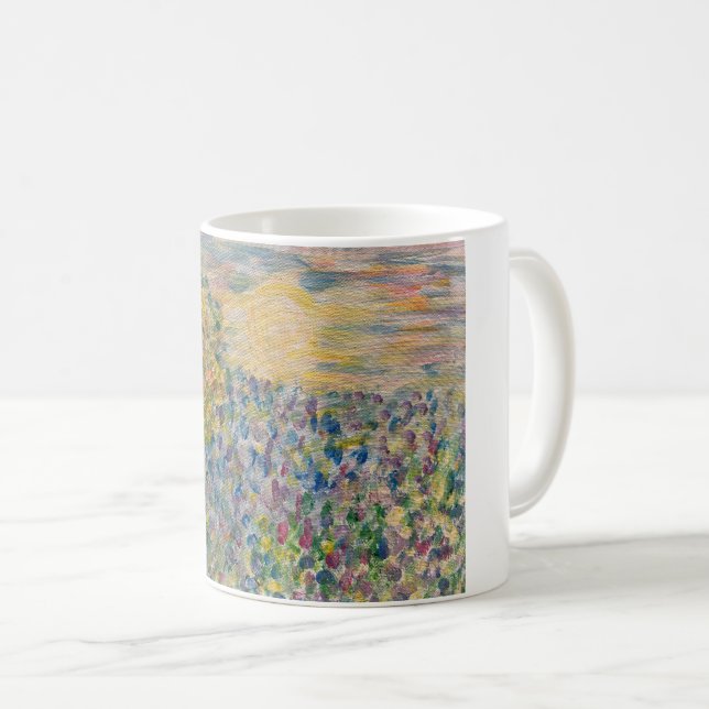 Colourful Coffee Mug with trees (Front Right)