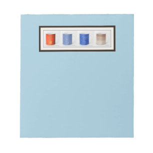 Colourful Coffee Mugs Framed Notepad