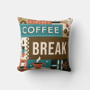 Colourful Coffee Quotes Cushion