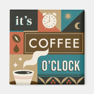 Colourful Coffee Quotes Magnet