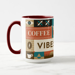 Colourful Coffee Quotes Mug