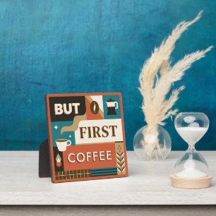 Colourful Coffee Quotes Plaque